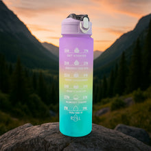 Motivational Water Bottle with Straw & Time Marker - justgrabit.in | Just Grab It