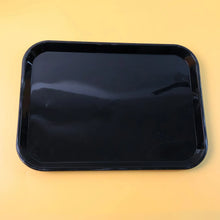 Plastic Serving Tray / Plate – 40 × 30 cm (1 Pc / Black) - justgrabit.in | Just Grab It