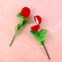 Romantic Artificial Rose Ring Box Stick – 2 Piece Flower Shaped - justgrabit.in | Just Grab It