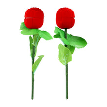 Romantic Artificial Rose Ring Box Stick – 2 Piece Flower Shaped - justgrabit.in | Just Grab It