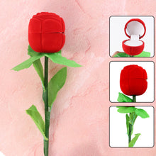 Romantic Artificial Rose Ring Box Stick – 2 Piece Flower Shaped - justgrabit.in | Just Grab It
