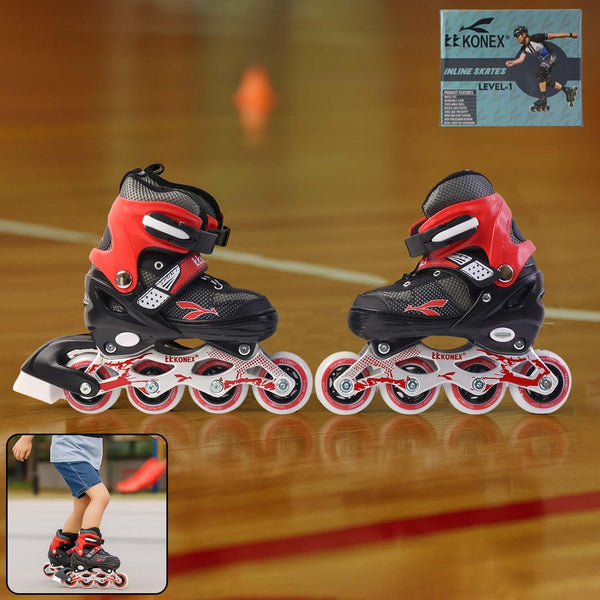 Professional Adjustable Inline Skates for Kids and Adults (Medium / 1 Pair) - justgrabit.in | Just Grab It