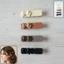 Elegant Bow Design Hair Clips Set (4 Pc) - justgrabit.in | Just Grab It