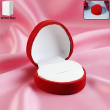 Premium Heart - Shaped Velvet Jewellery Ring Box (1 Pc) - justgrabit.in | Just Grab It