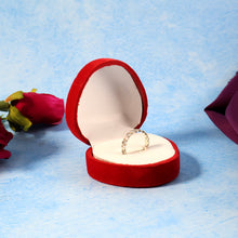 Premium Heart - Shaped Velvet Jewellery Ring Box (1 Pc) - justgrabit.in | Just Grab It