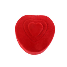 Premium Heart - Shaped Velvet Jewellery Ring Box (1 Pc) - justgrabit.in | Just Grab It