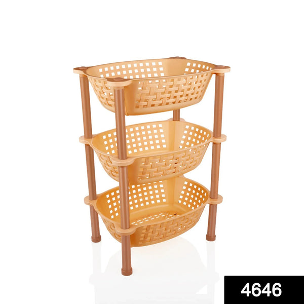 Multipurpose Plastic Storage Rack Organiser, Diwali - 3 pcs - Justgrabit Inc.