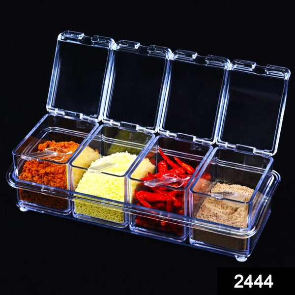 Crystal Seasoning Acrylic Box Pepper Salt Spice Rack - Justgrabit Inc.