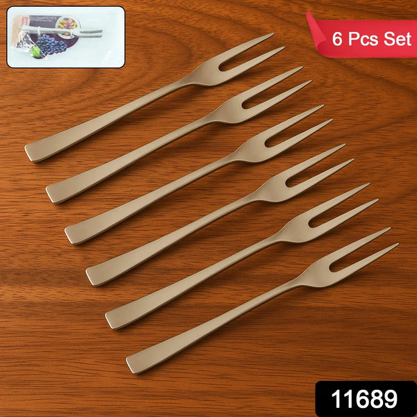 Apex 6 IN 1 Stainless Steel Fruit Fork (1 Set) - Justgrabit Inc.