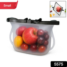 Reusable Silicone Food Storage Bag for Snacks (1 Pc, Leakproof, BPA Free) - justgrabit.in | Just Grab It