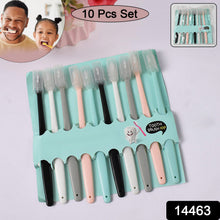 Kids Adults Ultra Soft - bristled Toothbrush With Cover (10 Pcs Set) - justgrabit.in | Just Grab It