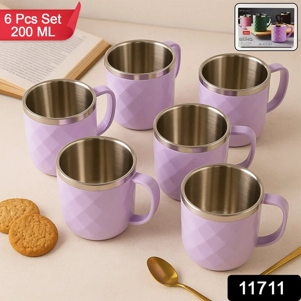 Apex Silika Approx 200 ml Tea Cup (6 Pc) - Justgrabit Inc.