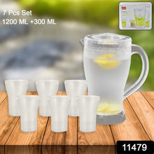 Apex Unbreakable Lemon Jug Set with 6 Glasses – 1200ML Jug + 300ML Glasses Approx - Justgrabit Inc.