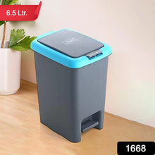 Apex Plastic Push N Pedal Dust Bin | Hands - Free Operation, Compact Design 6.5 Liters (1 Pc / Mix Color) - Justgrabit Inc.
