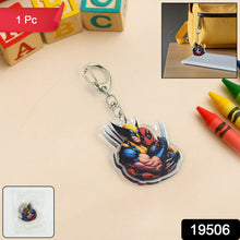 Cartoon Character Acrylic Keychain with Metal Clip - justgrabit.in | Just Grab It