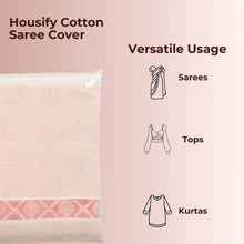 Zip Closure Saree Storage Bag (14.5x16.5 cm, Pack of 6) - justgrabit.in | Just Grab It