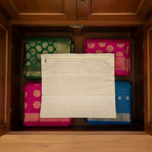 Zip Closure Saree Storage Bag (14.5x16.5 cm, Pack of 6) - justgrabit.in | Just Grab It