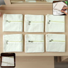 Zip Closure Saree Storage Bag (14.5x16.5 cm, Pack of 6) - justgrabit.in | Just Grab It