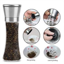 Premium Stainless Steel & Glass Manual Spice Grinder (1 Pc) - justgrabit.in | Just Grab It