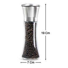 Premium Stainless Steel & Glass Manual Spice Grinder (1 Pc) - justgrabit.in | Just Grab It