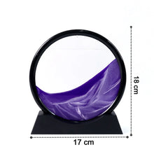 3D Moving Sand Art – Liquid Motion Deep Sea Sandscape with Round Glass Frame & ejection (1 Pc) - justgrabit.in | Just Grab It