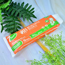 Beautiful Basics Orange Cotton Maxi Sanitary Pads XL+ 280mm Pack of 6 Pads - Justgrabit Inc.