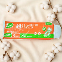 Beautiful Basics Orange Cotton Maxi Sanitary Pads XL+ 280mm Pack of 6 Pads - Justgrabit Inc.