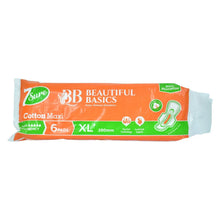 Beautiful Basics Orange Cotton Maxi Sanitary Pads XL+ 280mm Pack of 6 Pads - Justgrabit Inc.