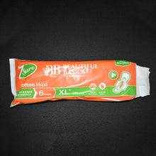 Beautiful Basics Orange Cotton Maxi Sanitary Pads XL+ 280mm Pack of 6 Pads - Justgrabit Inc.