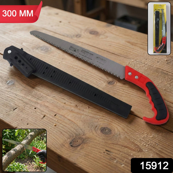 Heavy - Duty 300 MM Manual Garden Pruning Saw (1 Pc) - justgrabit.in | Just Grab It