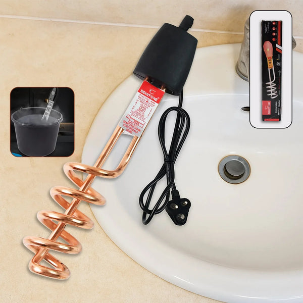 Immersion Water Heater Rod – High - Performance Copper Heating Element with Shockproof Handle - justgrabit.in | Just Grab It