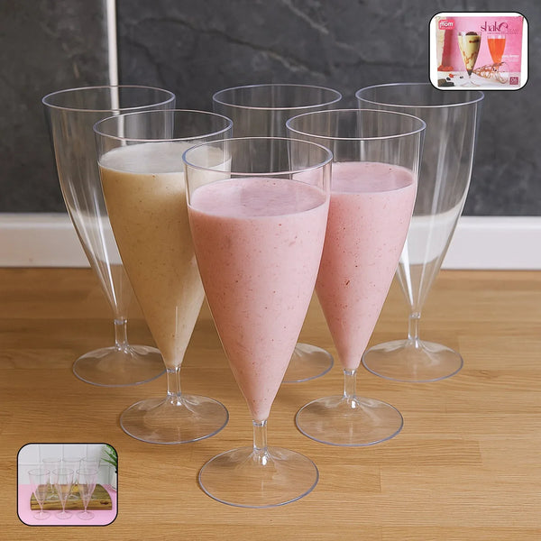 Supermom Plastic Shake Coco Glass Set (230ML / 6 Pc) - Justgrabit Inc.