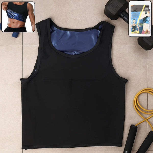 Men’s Slim Fit Sweat Shaper Tank Top (XXL/XXXL, 1 Pc) - justgrabit.in | Just Grab It
