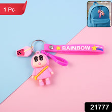 Cute Cartoon Character Rainbow Strap Keychain (1 Pc) - justgrabit.in | Just Grab It