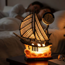 Decorative Ship Shape Clock Lamp (1 Pc) - justgrabit.in | Just Grab It