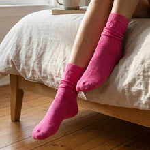 Soft Cotton Pink Socks for Women (1 Pair / Mix Color) - justgrabit.in | Just Grab It
