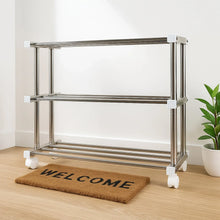 Supermom Stainless Steel Multipurpose Shoe & Storage Rack - (1 pc) - justgrabit.in | Just Grab It