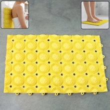 Multipurpose Anti - Slip Bathroom Massage Mat with Suction Cups (33 × 21 cm) - justgrabit.in | Just Grab It