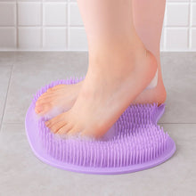 Purple Silicone Bath Massage Cushion – Suction Cup Exfoliating Foot Scrubber & Mat - justgrabit.in | Just Grab It
