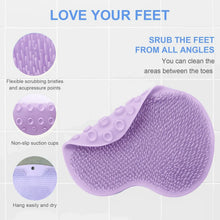 Purple Silicone Bath Massage Cushion – Suction Cup Exfoliating Foot Scrubber & Mat - justgrabit.in | Just Grab It
