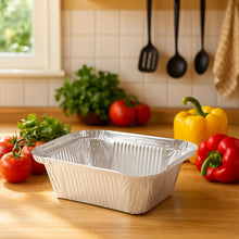 Freshee Aluminium Food Container with Lid — 450 ml — 10 Pc - justgrabit.in | Just Grab It