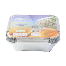 Freshee Aluminium Food Container with Lid — 450 ml — 10 Pc - justgrabit.in | Just Grab It