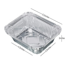 Freshee Aluminium Food Container with Lid — 450 ml — 10 Pc - justgrabit.in | Just Grab It