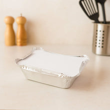 Disposable Aluminium Food Containers with Lids – 250 ml Capacity (Pack of 25) - justgrabit.in | Just Grab It
