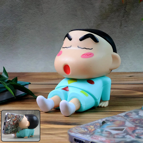 Cute Cartoon Figurine Mobile Phone Stand - (1 Pc) - justgrabit.in | Just Grab It