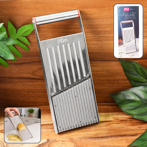 Supermom Stylish Stainless Steel Vegetable & Fruit Slicer - Justgrabit Inc.