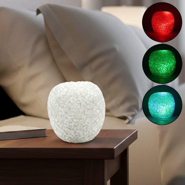 Decorative LED Crystal Table Lamp with Color - Changing (1 Pc) - justgrabit.in | Just Grab It