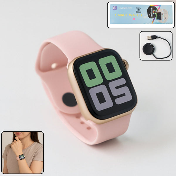 T700S Large Display Wireless Charging Smart watch (1 Pc) - justgrabit.in | Just Grab It