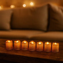 christmas Premium Glitter LED Tealight Candles (24 Pc Set) - justgrabit.in | Just Grab It