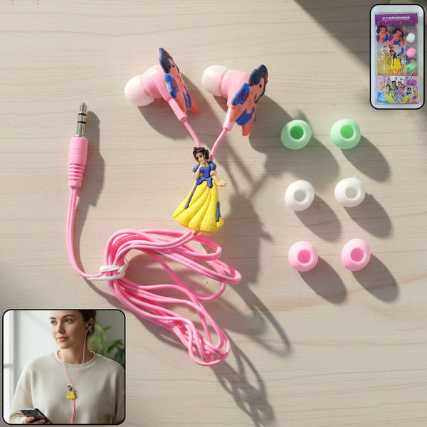 Cute Cartoon Style Wired In - Ear Earphones (1 Set) - justgrabit.in | Just Grab It